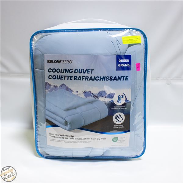 BELOW ZERO COOLING DUVET BLANKET BLUE QUEEN SIZE