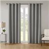 Image 1 : BEAUTYREST BLACKOUT CURTAINS GREY - 2 PANELS