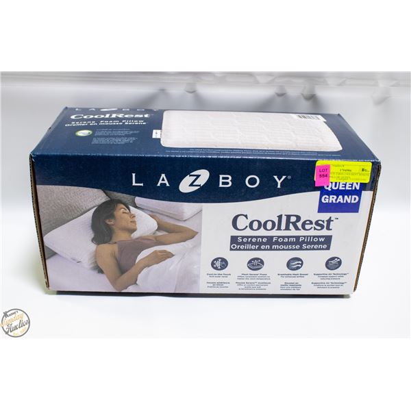 LAZY BOY FIRM COOLREST SERENE FOAM PILLOW QUEEN