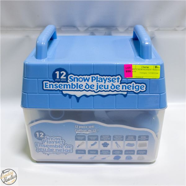 12 PIECE SNOW PLAYSET - TOOLS & MOLDS