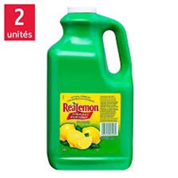 2 PACK OF REALEMON LEMON JUICE FROM CONCENTRATE