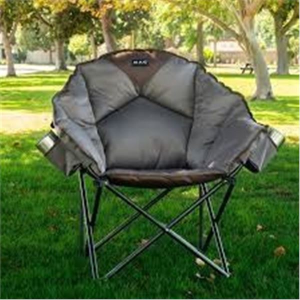 NEW MAC SPORTS PADDED CLUB FOLDING CHAIR BROWN