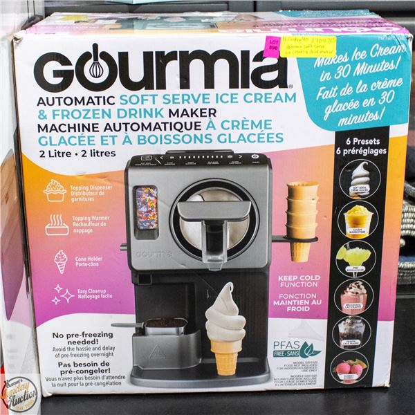 GOURMIA SOFT SERVE ICE CREAM & FROZEN DRINK MAKER
