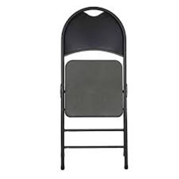 STAR ELITE HIGH BACK METAL FOLDING CHAIR GREY