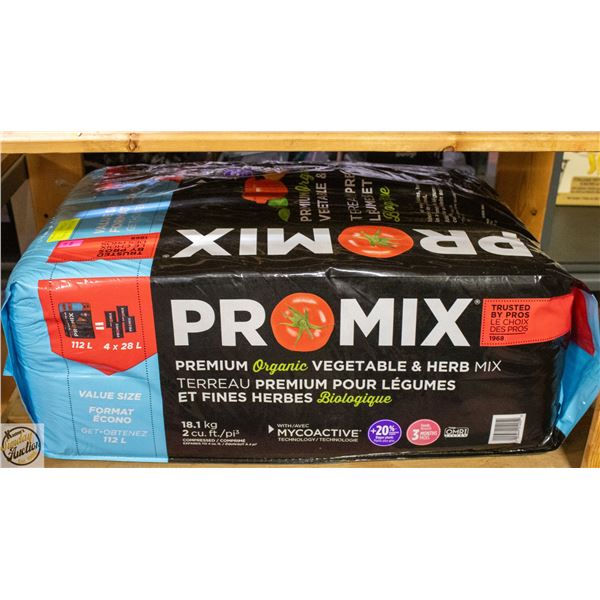 PROMIX ORGANIC PREMIUM VEGETABLE & HERB MIX SOIL