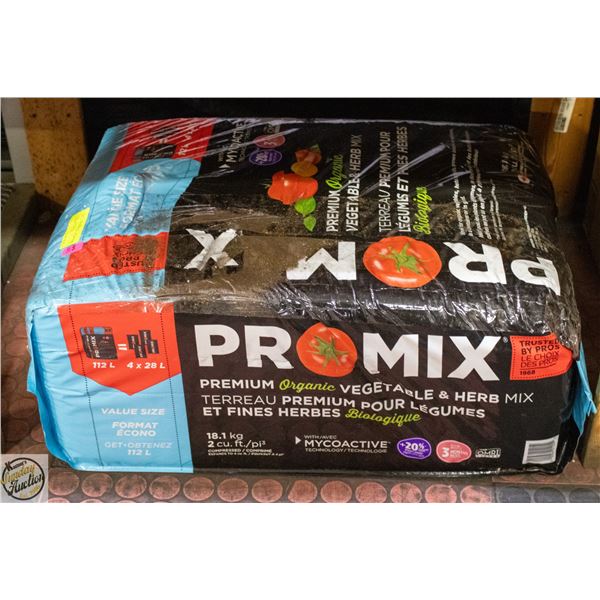 PROMIX ORGANIC PREMIUM VEGETABLE & HERB MIX SOIL