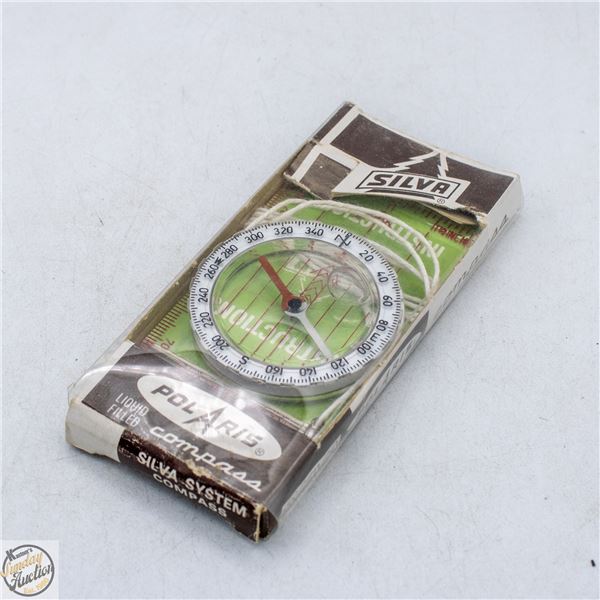 NEW OLD STOCK SILVA POLARIS COMPASS, MADE IN