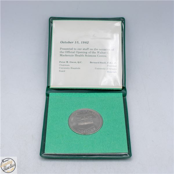 1982 UNIVERSITY O ALBERTA HOSPITALS TOKEN IN