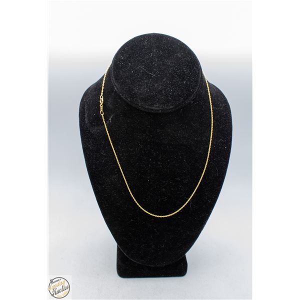 VERMEIL' SILVER 925 NECKLACE L-18" GOLD PLATED
