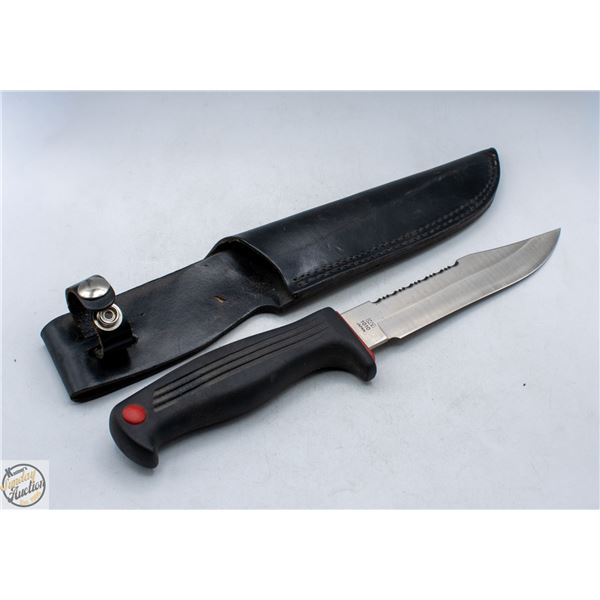 KERSHAW KAI JAPAN HUNTING KNIFE IN LEATHER