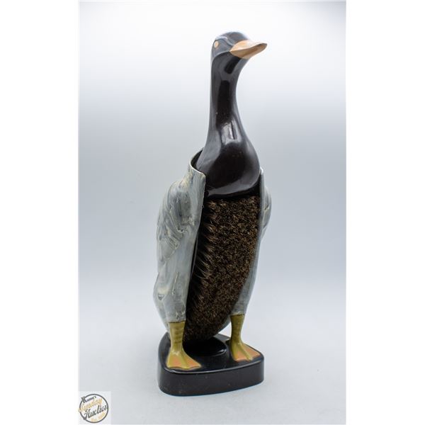 MID CENTURY MALLARD DUCK SHAPED SHOE BRUSH