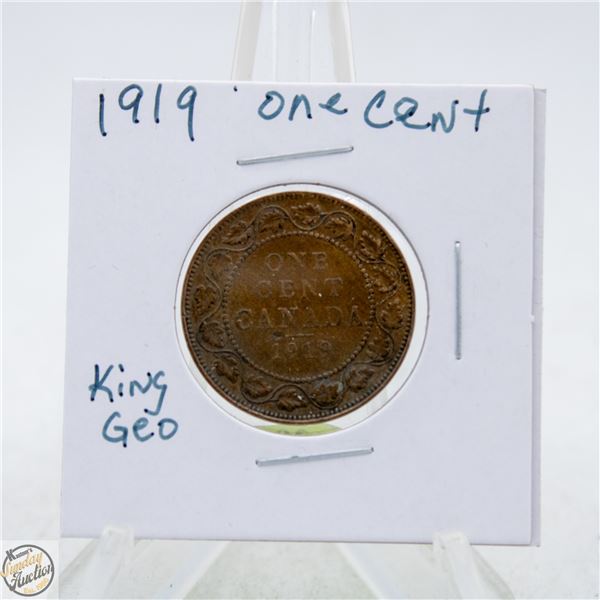 #4539-1919 ONE CENT CANADA KING GEORGE
