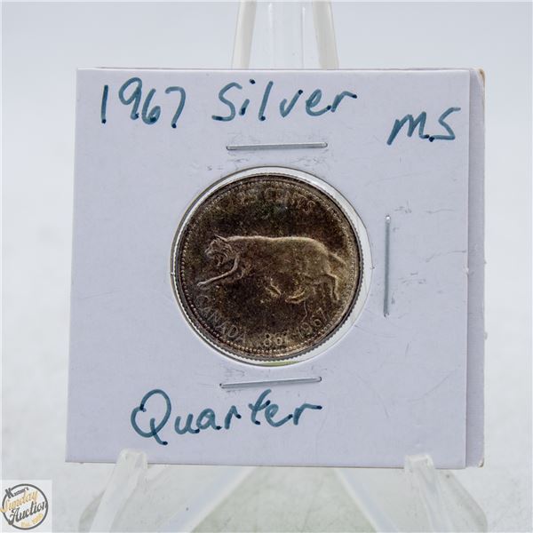 #4547-1967-25 CENT CANADA QUEEN ELIZABETH