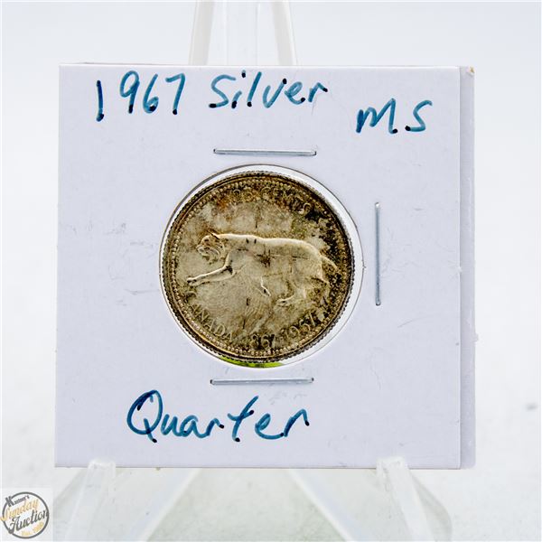 #4546-1967-25 CENT CANADA QUEEN ELIZABETH