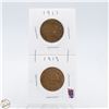 Image 1 : #4538-1917 AND 1919 ONE CENT CANADA
