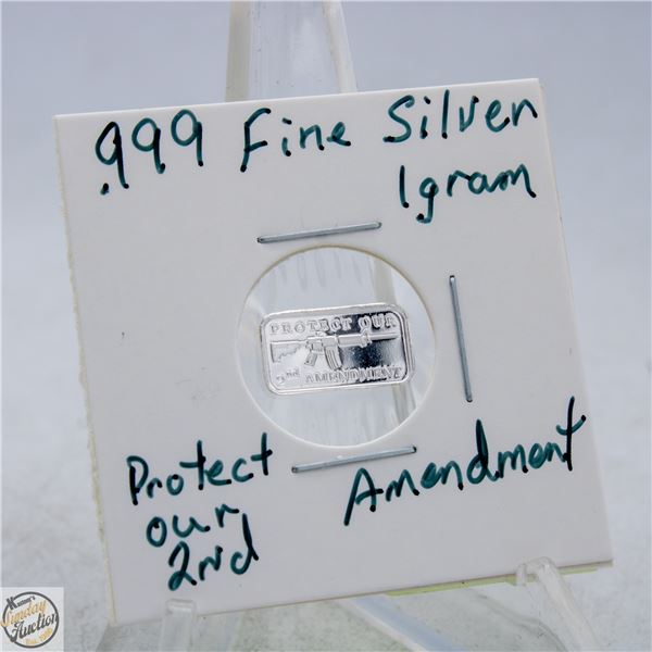 #4568-1 GRAM .999 FINE SILVER WITH PROTECT