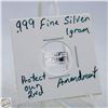 Image 1 : #4568-1 GRAM .999 FINE SILVER WITH PROTECT