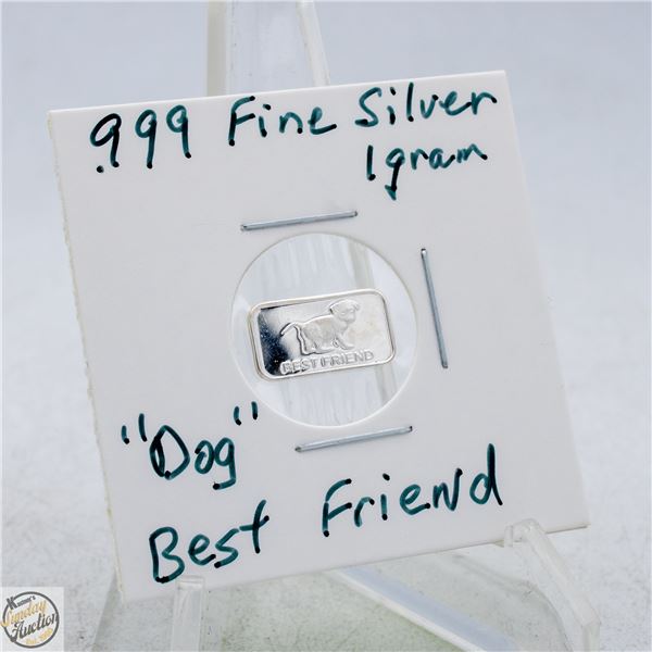 #4570-1 GRAM .999 FINE SILVER WITH “DOG”