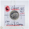 Image 1 : #4548-ROTATED DIE 1967-25 CENT CANADA