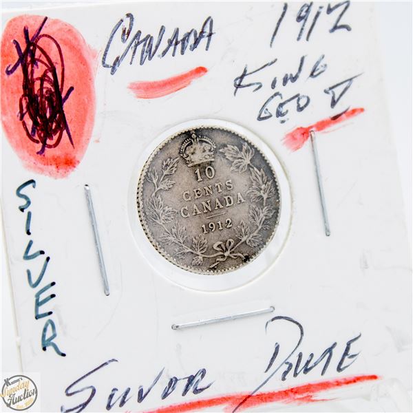 #4535-1919 10 CENT SILVER KING GEORGE