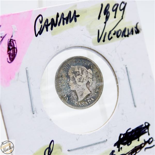 #4533-1899 5 CENT SILVER QUEEN VICTORIA