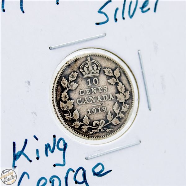 #4535-1912 10 CENT SILVER KING GEORGE