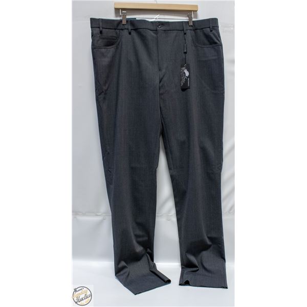 BALLIN PERFORMANCE WOOL DRESS PANTS SZ 42 UNHEMMED