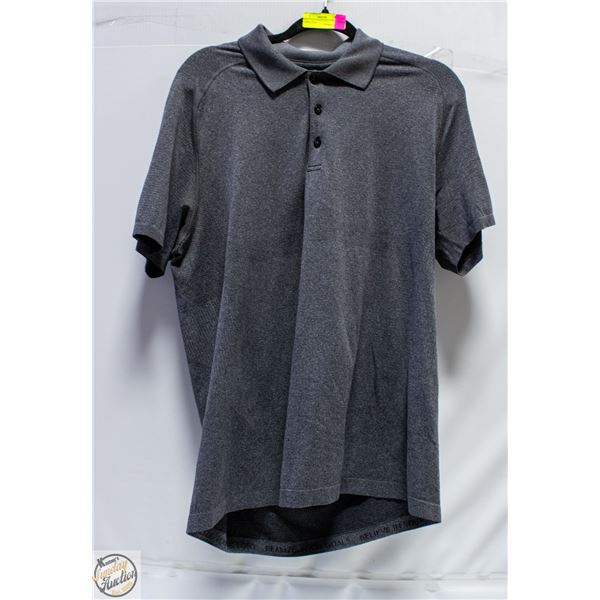MENS LULULEMON POLO SHIRT NO VISIBLE SIZE