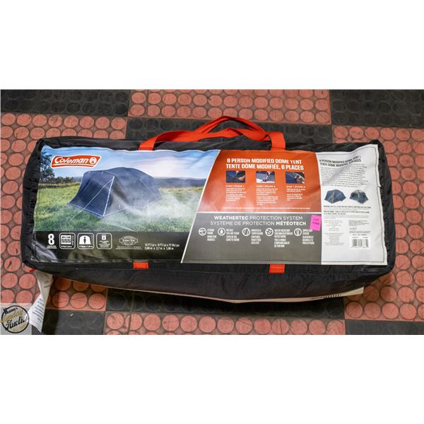 NEW COLEMAN 8 PERSON DOME TENT