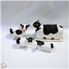 Image 1 : BOX WITH 6-PIECE COW SALT, PEPPER, SUGAR AND
