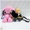 Image 1 : FLAT WITH "NAUGHTY BUNNY" PLUSH BACKPACK