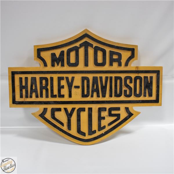 HAND MADE VINTAGE HARLEY DAVIDSON SIGN 18"X24"