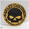 Image 1 : HAND MADE HARLEY DAVIDSON SKULL SIGN 22" DIAMETER