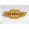 Image 1 : VINTAGE HAND MADE WOOD CHEVY SIGN 8.5" X 23"