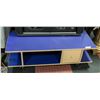 Image 1 : SOLID WOOD ROLLING MEDIA STAND WITH DRAWER -