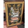 Image 1 : AFRICAN THEMED FRAMED BEVELLED MIRROR 33" X 47"