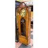 Image 1 : VINTAGE WOOD AND BRASS GRANDFATHER CLOCK