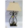 Image 1 : METAL TABLE LAMP H-28"