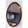 Image 1 : SOLID WOOD OVAL MIRROR 24" X 35"