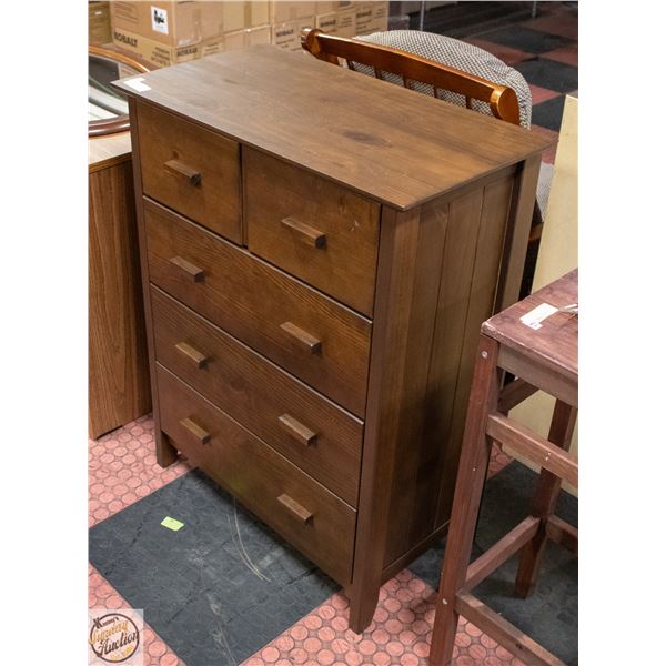 5 DRAWER DRESSER 36" X 28" X 16"