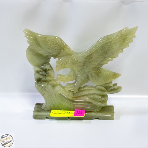 LIGHT GREEN STONE EAGLE ORNAMENT