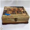 Image 1 : WOODEN STORAGE BOX 4.5"X11.25"X12.75"