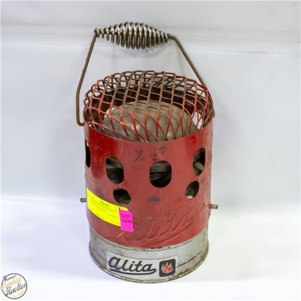 VINTAGE ALITA PORTABLE CAMPING HEATER