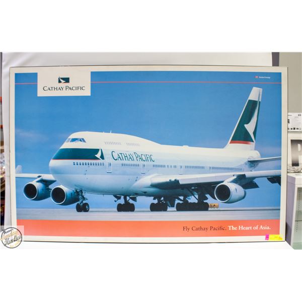 BOEING 747 MOUNTED ON HARDBOARD 29” X 45”