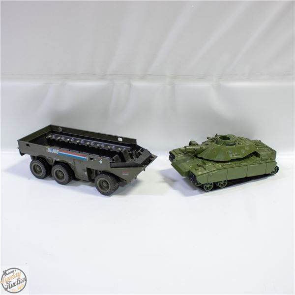 G.I. JOE TANK AND TRANSPORT VEHICLE.