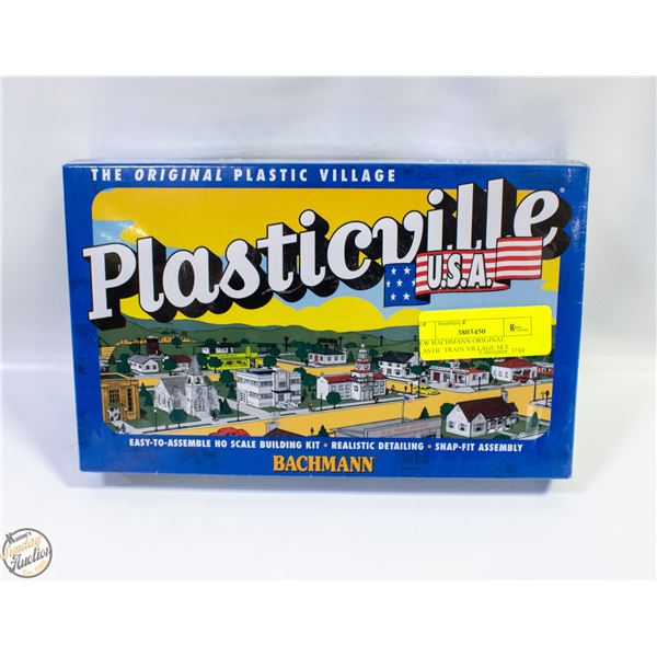 NEW BACHMANN ORIGINAL PLASTIC TRAIN VILLAGE SET