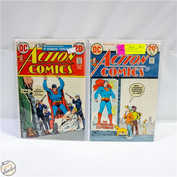 ACTION COMICS #423 & 428 SUPERMAN CLASSICS