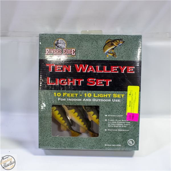 NEW SEALED RIVERS EDGE TEN WALLEYE FISH-SHAPED
