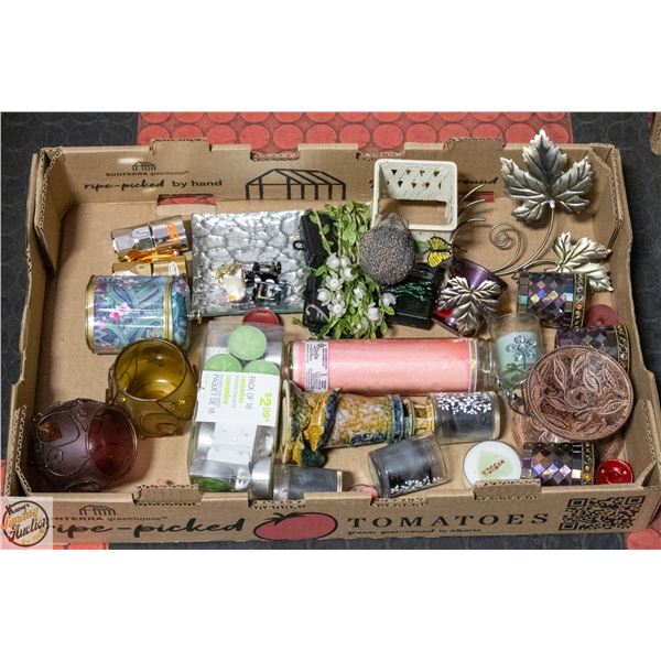FLAT FULL OF NEW CANDLES (SCENTED AND