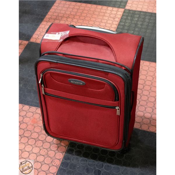SAMSONITE CANVAS WHEELED SUITCASE- 23 X 14 X 10